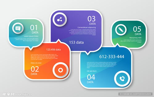 数据统计标签设计图 信息技术咨询服务的核心工具